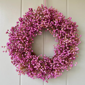 Fuchsia Wildflower Wreath