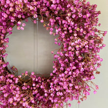 Load image into Gallery viewer, Fuchsia Wildflower Wreath
