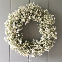 Load image into Gallery viewer, White Gypsophila Wreath - Medium - Field &amp; Rose
