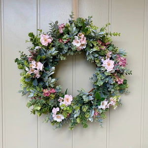 Pink Cherry Blossom Wreath