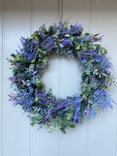 Load image into Gallery viewer, Greenery &amp; Lavender Wreath - Large - Field &amp; Rose
