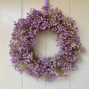 Purple Wildflower Wreath