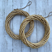 Load image into Gallery viewer, Light Willow Wreath Base 30cm - Field &amp; Rose
