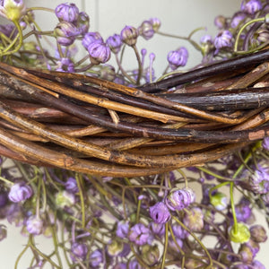 Purple Wildflower Wreath