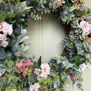 Pink Cherry Blossom Wreath