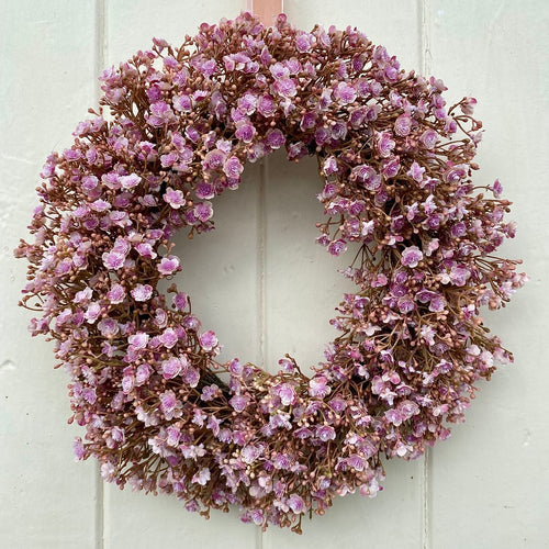Mini Pink Gypsophila Wreath - Field & Rose