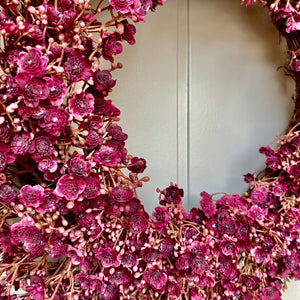Ruby Gypsophila Wreath - Field & Rose