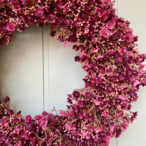 Ruby Gypsophila Wreath - Field & Rose
