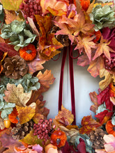 Load image into Gallery viewer, Autumn Pumpkin Patch Wreath - Field &amp; Rose
