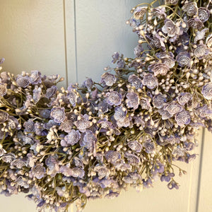 Lilac Gypsophila Wreath