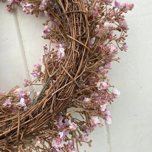 Mini Pink Gypsophila Wreath - Field & Rose