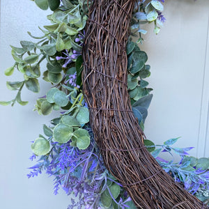Greenery & Lavender Wreath - Large - Field & Rose