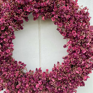 Ruby Gypsophila Wreath - Large