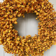 Load image into Gallery viewer, Golden Gypsophila Wreath - Field &amp; Rose
