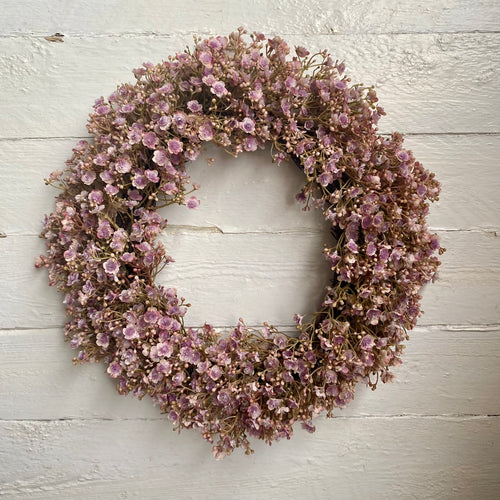 Pink Gypsophila Wreath - Field & Rose