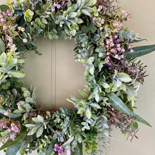 Load image into Gallery viewer, Greenery &amp; Wildflower Wreath - Medium - Field &amp; Rose
