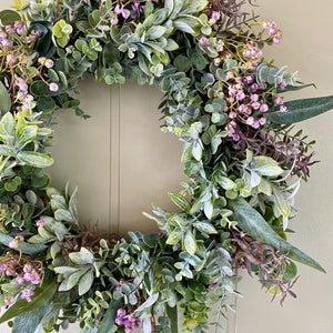 Greenery & Wildflower Wreath - Medium - Field & Rose