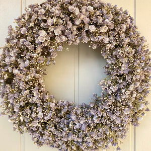 Lilac Gypsophila Wreath