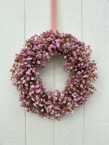 Mini Pink Gypsophila Wreath - Field & Rose