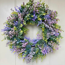 Load image into Gallery viewer, Eucalyptus &amp; Lavender Wreath
