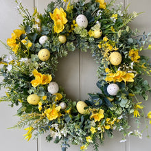 Load image into Gallery viewer, Daffodil &amp; Easter Egg Wreath - Field &amp; Rose
