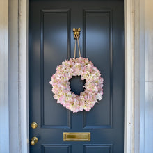 Load image into Gallery viewer, Silk Pink Hydrangea Wreath - Field &amp; Rose
