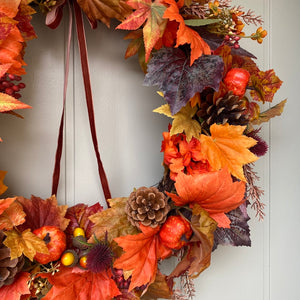 Autumn Maple Leaves Wreath - Large - Field & Rose
