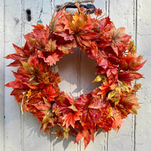 Load image into Gallery viewer, Autumn Maple Leaves Wreath - Medium - Field &amp; Rose
