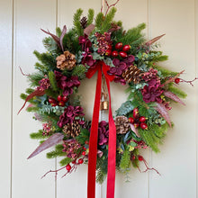Load image into Gallery viewer, Christmas Hydrangea Wreath

