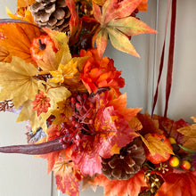 Load image into Gallery viewer, Autumn Maple Leaves Wreath - Large - Field &amp; Rose
