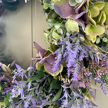 Load image into Gallery viewer, Hydrangea &amp; Lavender Wreath
