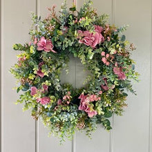 Load image into Gallery viewer, Blush Pink Hydrangea Wreath
