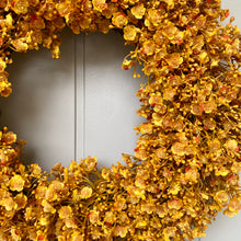 Load image into Gallery viewer, Golden Gypsophila Wreath - Field &amp; Rose
