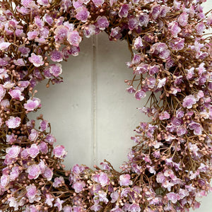 Mini Pink Gypsophila Wreath - Field & Rose