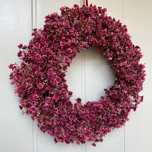 Load image into Gallery viewer, Ruby Gypsophila Wreath - Field &amp; Rose
