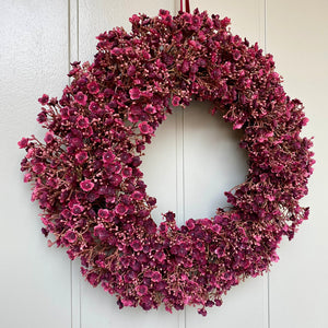 Ruby Gypsophila Wreath - Field & Rose