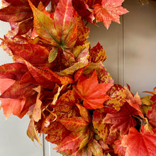 Load image into Gallery viewer, Autumn Maple Leaves Wreath - Medium - Field &amp; Rose
