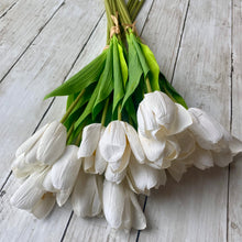 Load image into Gallery viewer, White Tulip Bunch - 48cm - Field &amp; Rose
