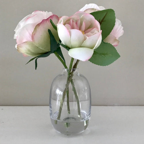 Faux Roses in Vase
