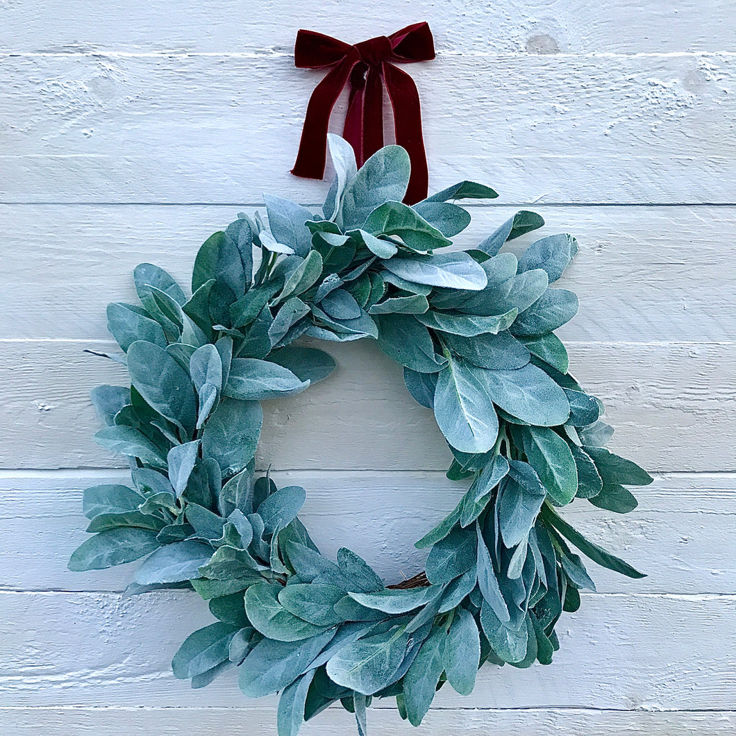 Lambs Ear Wreath - Medium - Field & Rose