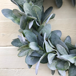 lambs ear wreath