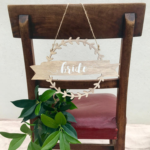 Bride & Groom Chair Signs - Field & Rose