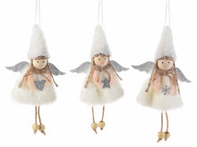 Load image into Gallery viewer, Set of 3 Hanging Angel Decorations - Field &amp; Rose
