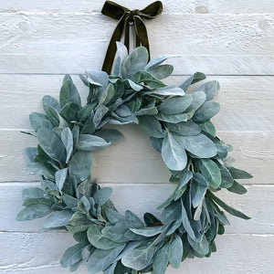 lambs ear wreath