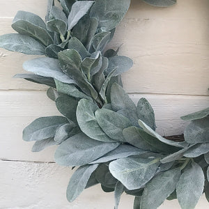 lambs ear wreath